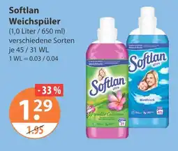 V Markt Softlan weichspüler paradise collection Angebot