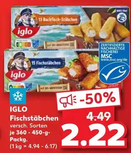 Kaufland Iglo backfisch-stäbchen Angebot