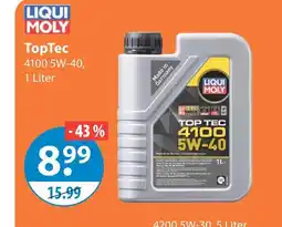 V Markt Liqui moly toptec 4100 5w-40 Angebot
