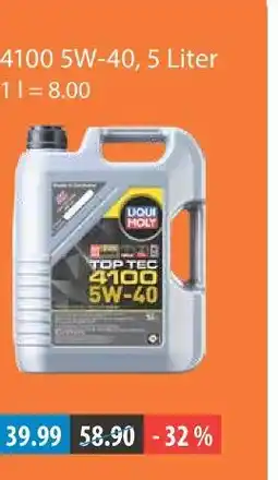 V Markt Liqui moly 4100 5w-40 Angebot