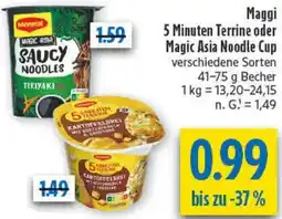 diska Maggi 5 Minuten Terrine oder Magic Asia Noodle Cup Angebot
