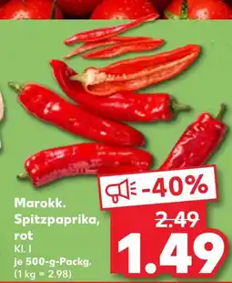 Kaufland Marokk. spitzpaprika, rot Angebot