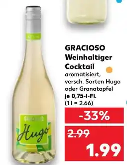 Kaufland Gracioso weinhaltiger cocktail hugo Angebot