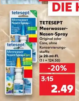 Kaufland Tetesept meerwasser-nasen-spray original Angebot