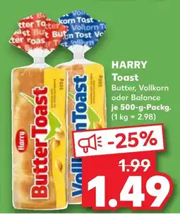 Kaufland Harry butter toast Angebot