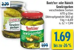 diska Bautz'ner oder Hainich Gewürzgurken Angebot