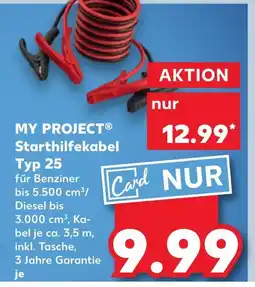 Kaufland My project starthilfekabel typ 25 Angebot