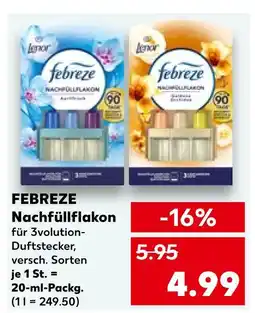 Kaufland Febreze nachfüllflakon aqua Angebot