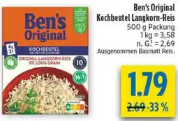 diska Ben's Original Kochbeutel Langkorn-Reis Angebot