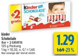 diska kinder Schokolade Angebot