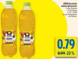 diska EDEKA Herzstücke Jakobus Apfelschorle Angebot