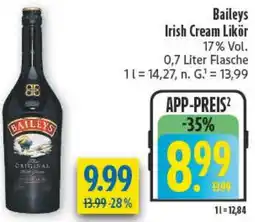 diska Baileys Irish Cream Likör Angebot