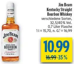 diska Jim Beam Kentucky Straight Bourbon Whiskey Angebot