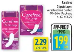 diska Carefree Slipeinlagen Angebot