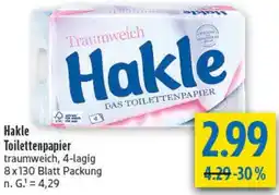 diska Hakle Toilettenpapier Angebot