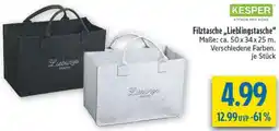 diska KESPER Filztasche ,,Lieblingstasche" Angebot
