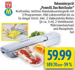 diska Vakuumiergerät ,,PowerXL Duo NutriSealer" Angebot