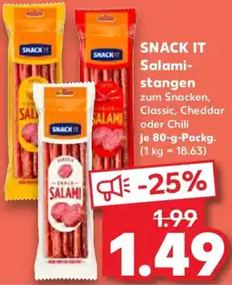 Kaufland SNACK IT Salamistangen Angebot