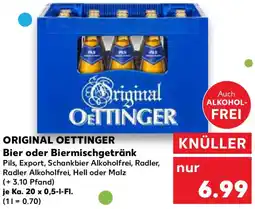 Kaufland ORIGINAL OETTINGER Bier oder Biermischgetränk Angebot