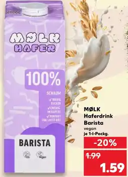 Kaufland MØLK Haferdrink Barista Angebot