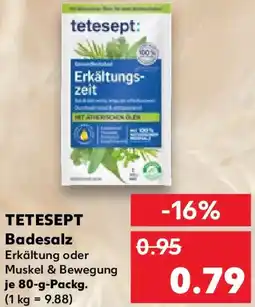 Kaufland TETESEPT Badesalz Angebot