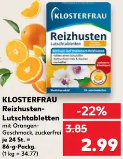 Kaufland KLOSTERFRAU Reizhusten Lutschtabletten Angebot