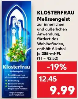 Kaufland KLOSTERFRAU Melissengeist Angebot