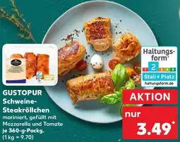 Kaufland GUSTOPUR Schweine Steakröllchen Angebot