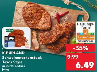 Kaufland K-PURLAND Schweinenackensteak Texas Style Angebot