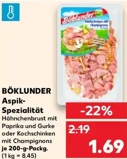 Kaufland BÖKLUNDER Aspik Spezialität Angebot