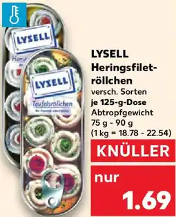 Kaufland LYSELL Heringsfiletröllchen Angebot