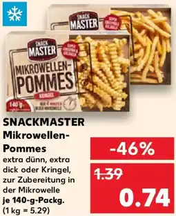 Kaufland SNACKMASTER Mikrowellen Pommes Angebot