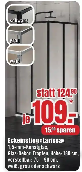 B1 Discount Baumarkt Eckeinstieg »>Larissa<< Angebot