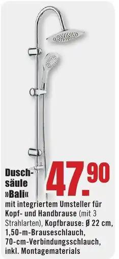 B1 Discount Baumarkt Duschsäule >>Bali<< Angebot