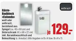 B1 Discount Baumarkt Gäste- Badblock >>Calanda<< Angebot