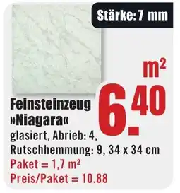 B1 Discount Baumarkt Feinsteinzeug >>Niagara<< Angebot