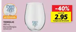 SCONTO Trinkglas mit 3d schleife Angebot