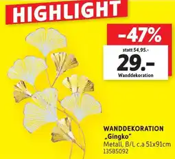SCONTO Wanddekoration gingko Angebot