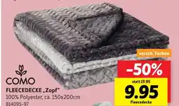 SCONTO Como fleecedecke zopf Angebot