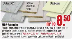 B1 Discount Baumarkt MDF-Paneele Angebot