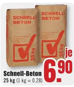 B1 Discount Baumarkt Schnell-Beton Angebot