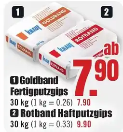 B1 Discount Baumarkt KNAUF 1 Goldband Fertigputzgips Angebot
