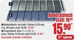 B1 Discount Baumarkt Abdeckblech Angebot