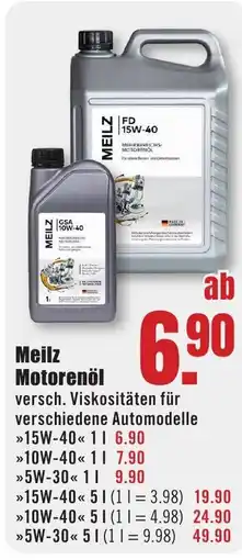 B1 Discount Baumarkt Meilz Motorenöl Angebot