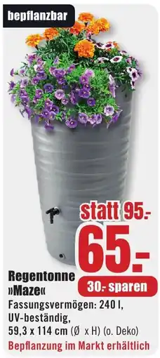 B1 Discount Baumarkt Regentonne >>Maze<< Angebot