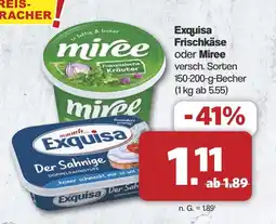 Famila Nord West Exquisa Frischkäse oder Miree Angebot