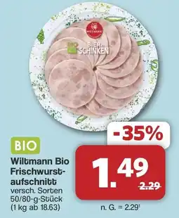 Famila Nord West Wiltmann Bio Frischwurst- aufschnitt Angebot