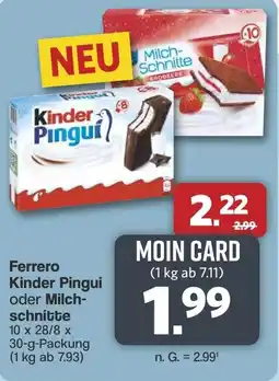 Famila Nord West Ferrero Kinder Pingui oder Milch- schnitte Angebot