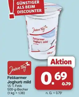 Famila Nord West Jeden Tag Fettarmer Joghurt mild Angebot