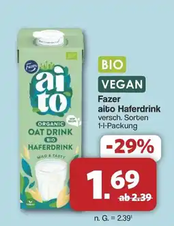 Famila Nord West Fazer aito Haferdrink Angebot